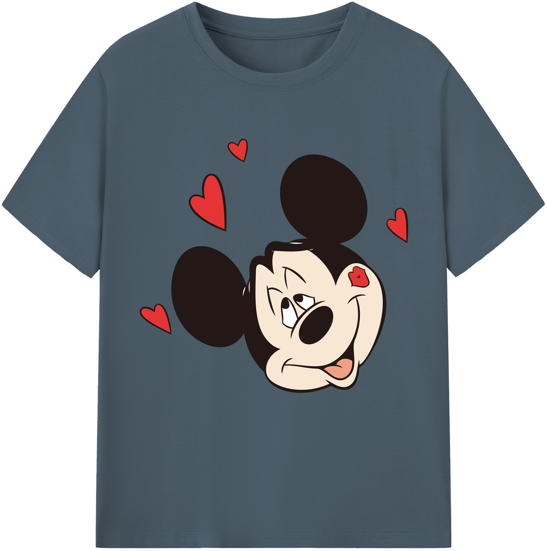 （画像用） ミッキーマウス Mickey Mouse 綿100％半袖Tシャツ（フロントプリント）